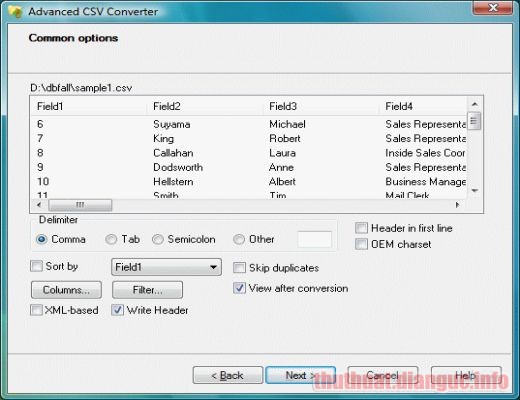 Download Advanced CSV Converter 6.79 Full Crack, chuyển đổi CSV sang DBF, chuyển đổi CSV sang Excel (XLS, XLSX), Advanced CSV Converter, Advanced CSV Converter free download, Advanced CSV Converter full crack, Advanced CSV Converter full key