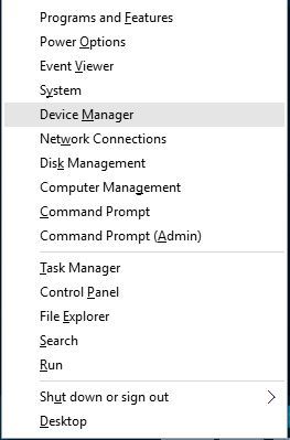 chọn Device Manager