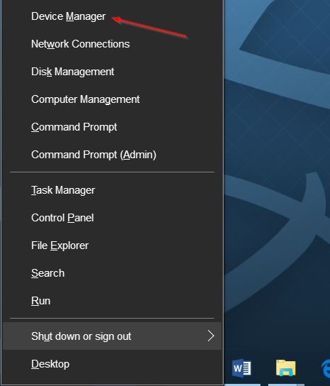 chọn Device Manager