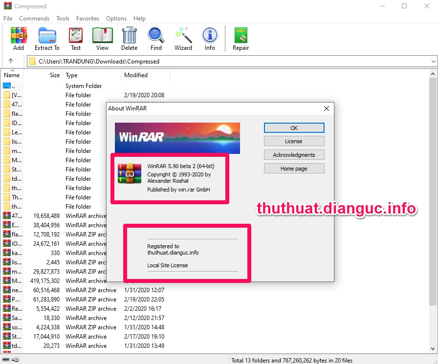 Download WinRAR 5.91 Full Key mới nhất 2020