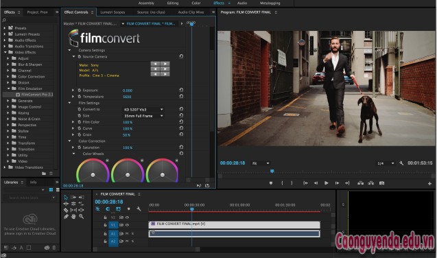 Plugin Adobe Premiere Pro & After Effects:, FilmConvert Nitrate 3.0.2 for After Effects & Premiere Pro, Mô phỏng phim Cineon Log, Download FilmConvert Nitrate 3.0.2 for After Effects & Premiere Pro