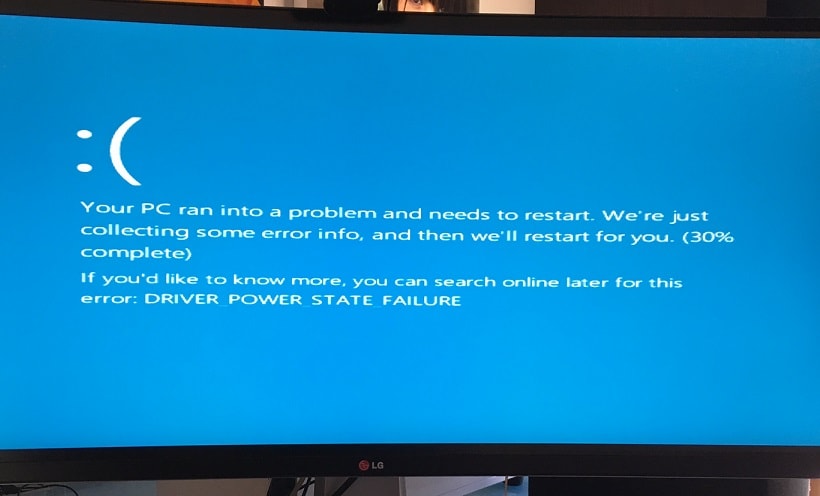 Lỗi Driver Power State Failure