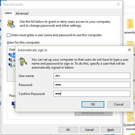 Không thể đăng nhập tự động khi sử dụng tài khoản Microsoft