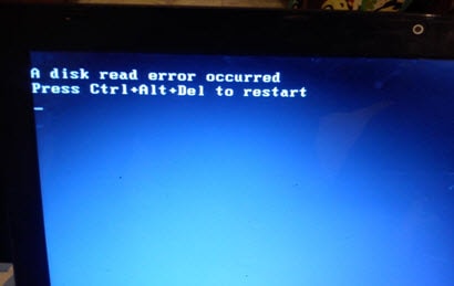 sua loi A disk read error occurred. Press ctrl alt del to restart windows XP 7, A disk read error occurred