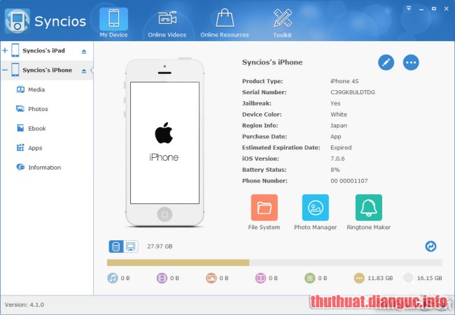 Download Syncios Manager Pro 6.6.2 Full Crack, trình quản lý iOS và Android, Syncios Manager Pro, Syncios Manager Pro free download, Syncios Manager Pro full key, Syncios Manager Pro full crack