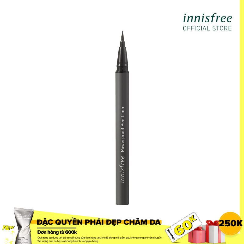Bút kẻ mắt chống thấm nước innisfree Powerproof Pen Liner 0.6g