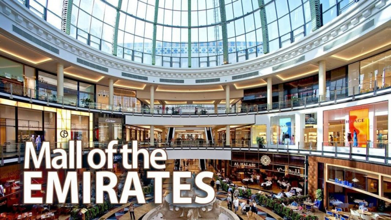 Khu trung tâm thương mại ấn tượng nhất nhì Dubai - Emirates mall.