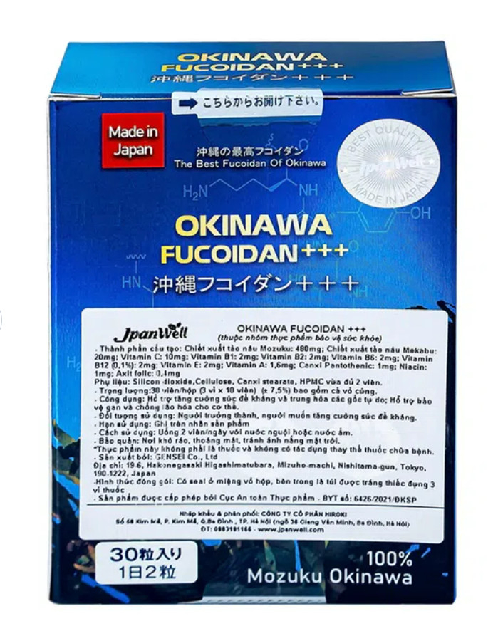 Viên uống Okinawa Fucoidan +++ Jpanwell
