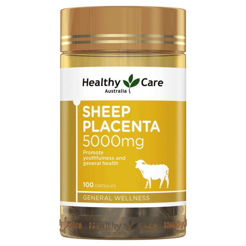 Viên uống nhau thai cừu chống lão hóa Healthy Care Sheep Placenta 100 viên